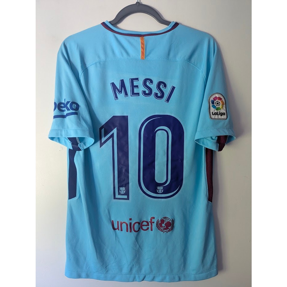 FC Barcelona 2017–18 Away Messi Jersey – Men’s Medium