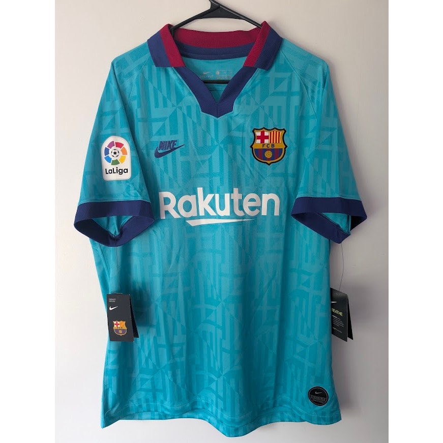 FC Barcelona 2019-20 Third Lionel Messi #10 Jersey Mens XL NWT Nike La Liga Patched