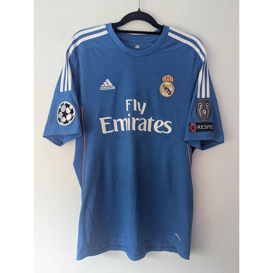 Real Madrid 2013-14 Away Cristiano Ronaldo Jersey Men’s Large Adidas UCL Fully Patched
