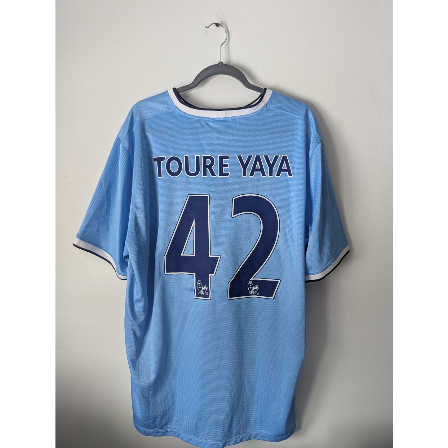 Manchester City 2013-2014 Home Toure Yaya Jersey - Men's 2XL