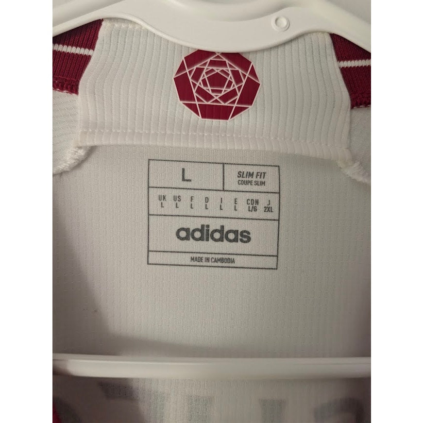 Manchester United 2023-24 Away Marcus Rashford #10 Jersey Mens Large Adidas UCL Fully Patched
