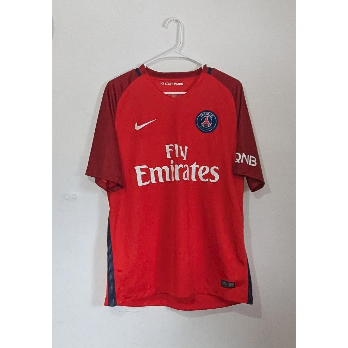 PSG 2016-17 Away Thiago Silva Jersey - Men's Large
