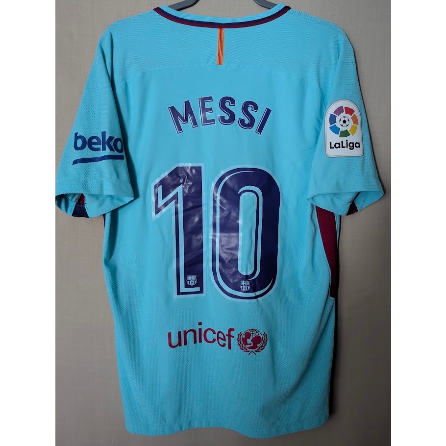 FC Barcelona 2017-18 away Lionel Messi Aeroswift player version jersey, Nike, men's large