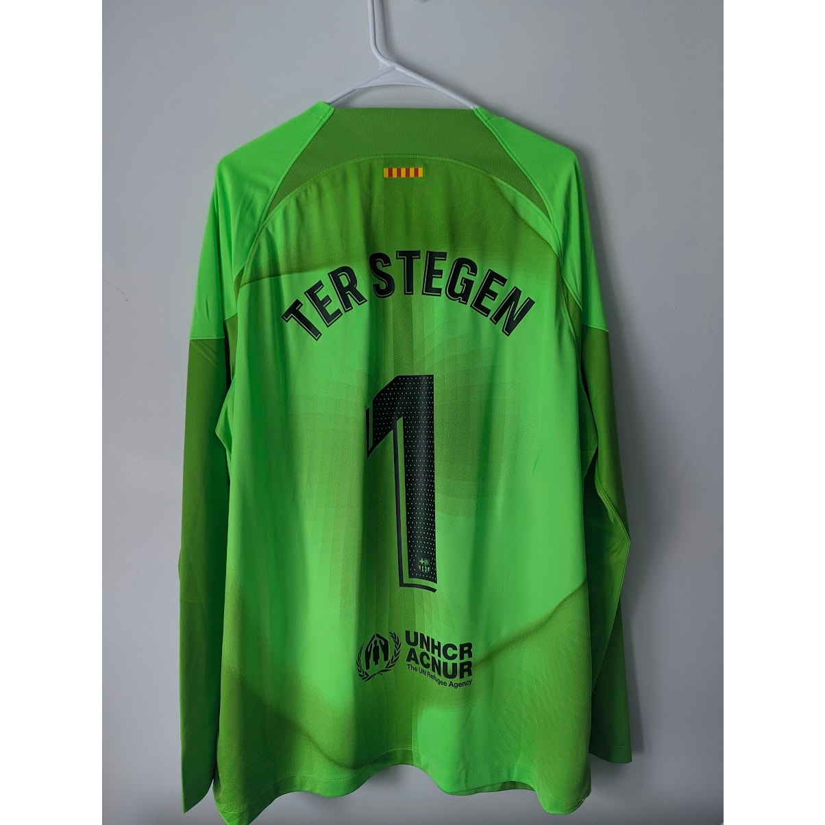 FC Barcelona 2022-23 GK Ter Stegen Jersey Men’s XL NWT Nike Goalkeeper Soccer Shirt