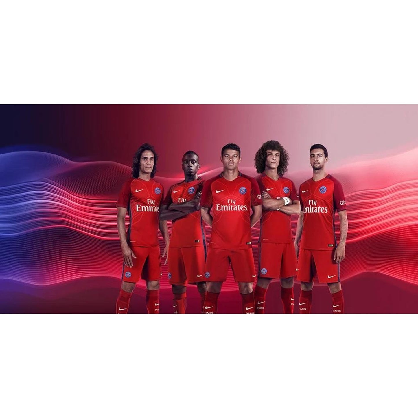 PSG 2016-17 Away Thiago Silva Jersey - Men's Large