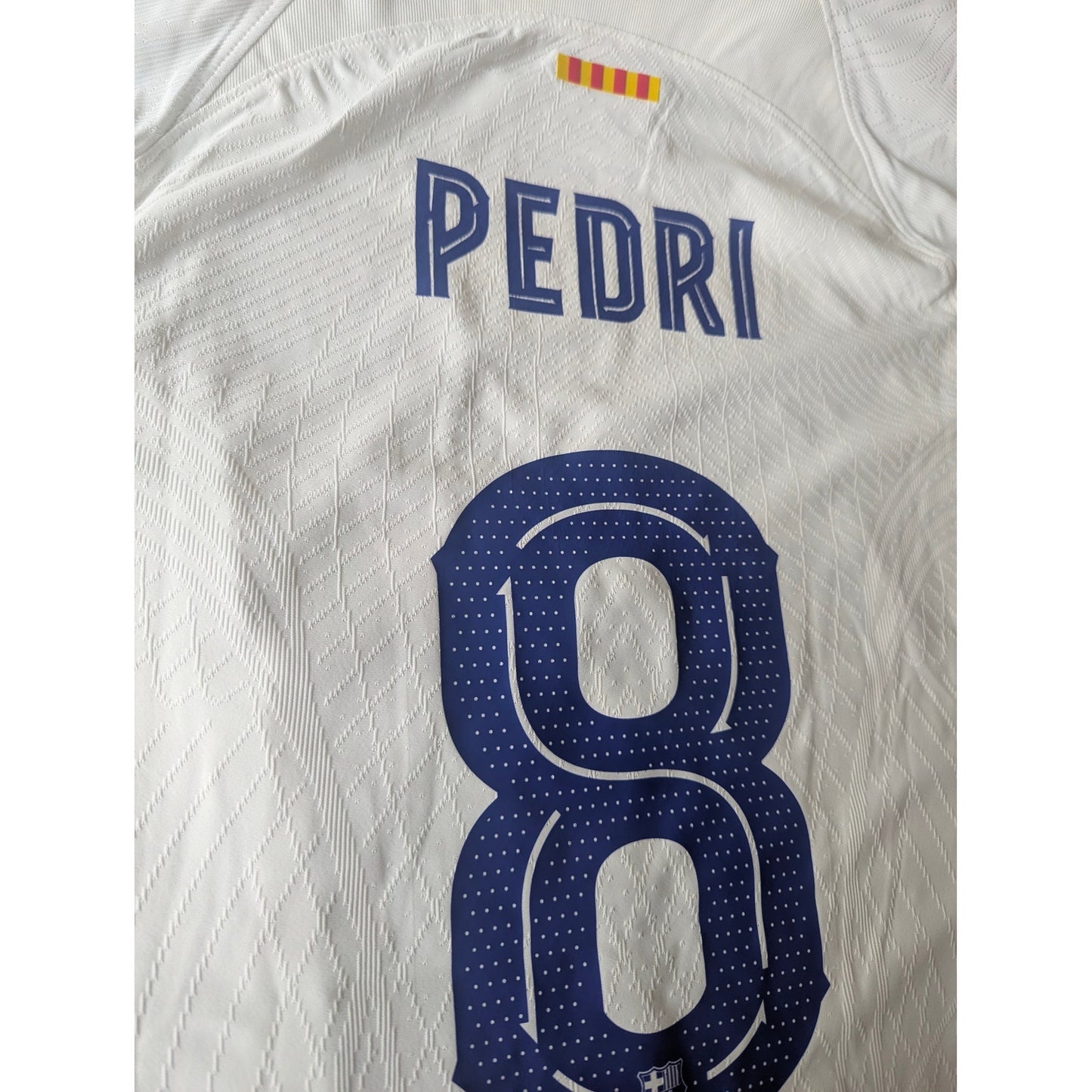 FC Barcelona 2023–24 Away Pedri Nike ADV Jersey – Men’s XL | UCL Fully Patched NWT Player Version
