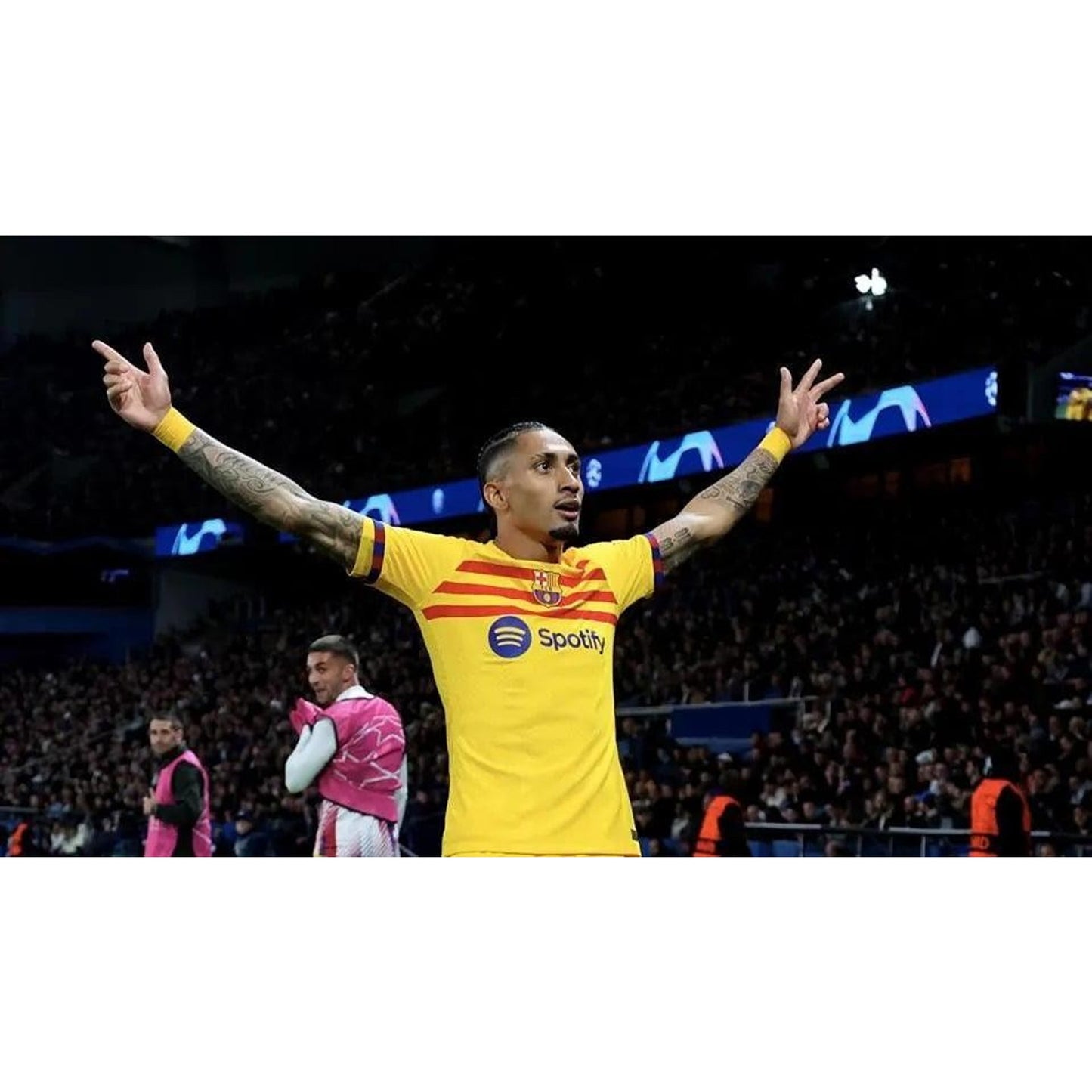 FC Barcelona 2023–24 Fourth Raphinha Jersey – Men’s XL | NWT UCL Fully Patched Shirt
