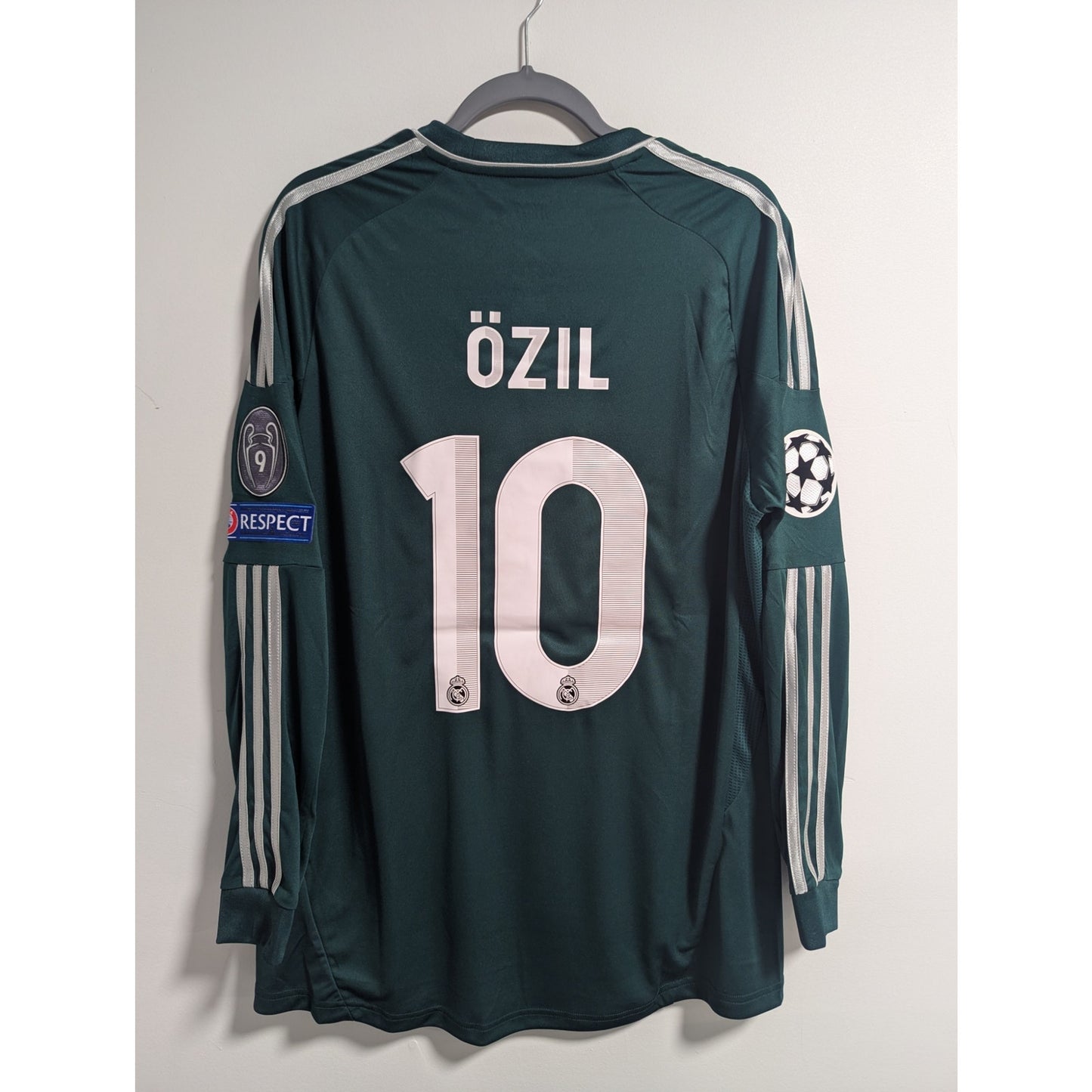 Real Madrid 2012-13 Third Ozil Jersey | Longsleeve | Men's XL | Fully Patched