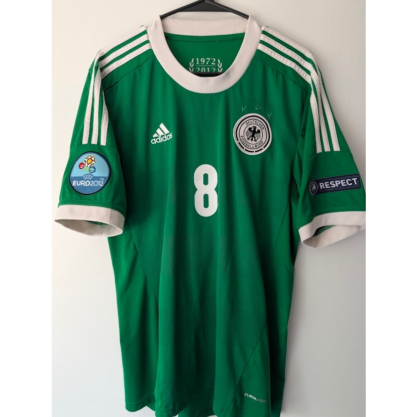 Germany 2012 Away Mesut Özil Jersey Men's Large adidas UEFA Euro 2012 Fully Patched