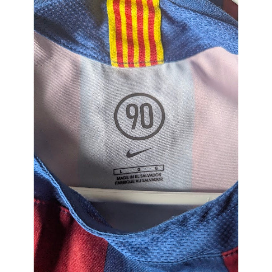 FC Barcelona 2005-06 Home Ronaldinho Jersey - Men's Large | La Liga Patched Vintage Nike Shirt