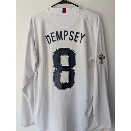 USA 2006 Home Clint Dempsey Jersey LS Men's XL Nike World Cup Fully Patched