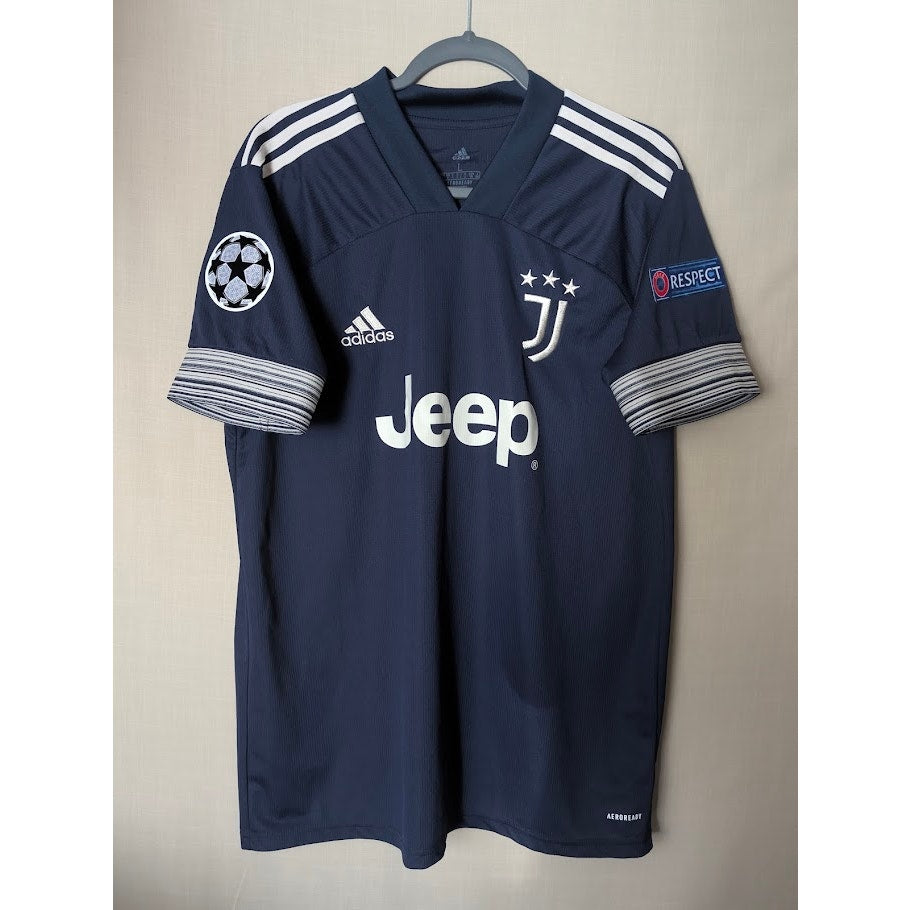 Juventus 2020-21 Away Ronaldo Jersey Men's Large UCL Patched