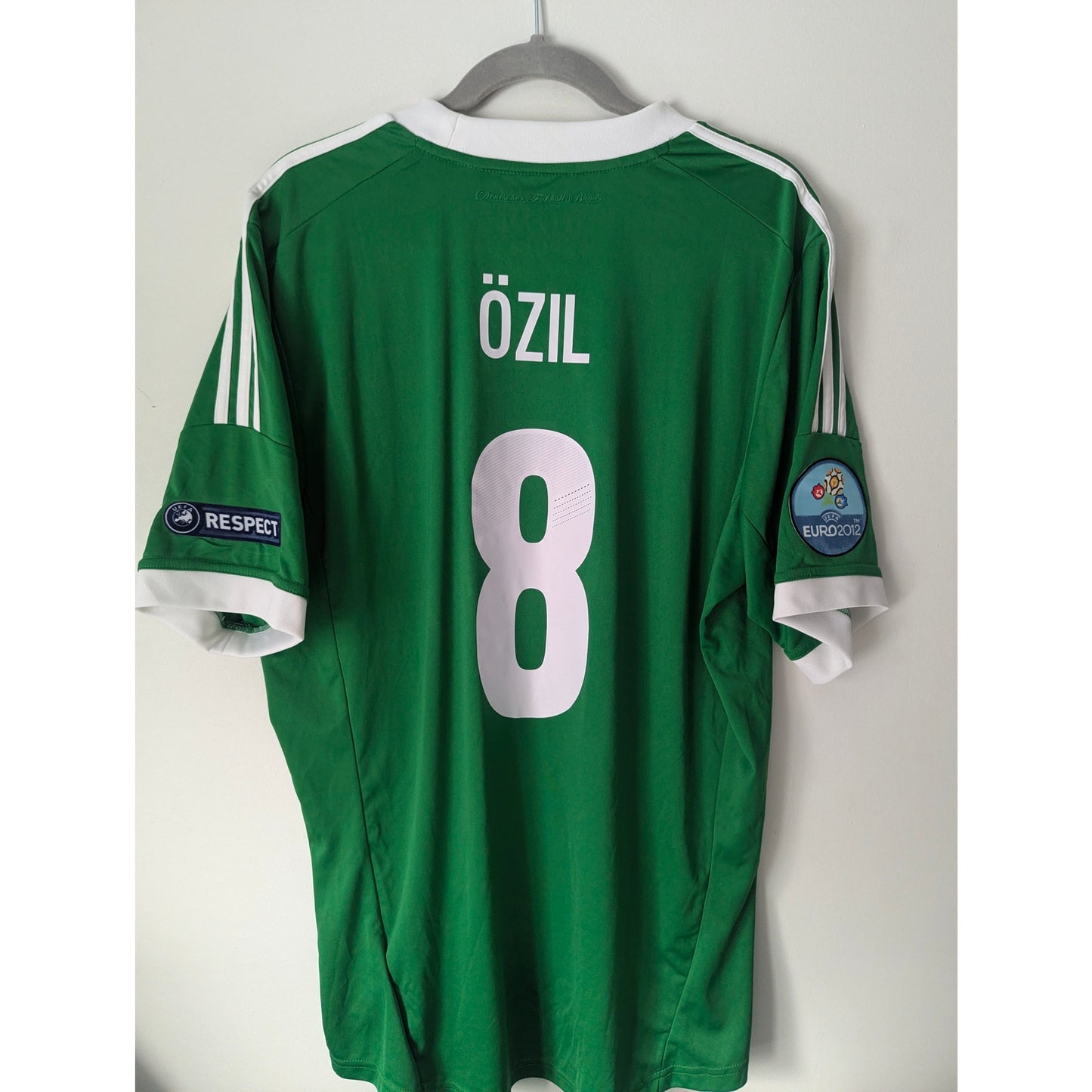Germany 2012 Away Özil Authentic Jersey – Men’s XL | Fully Patched Adidas