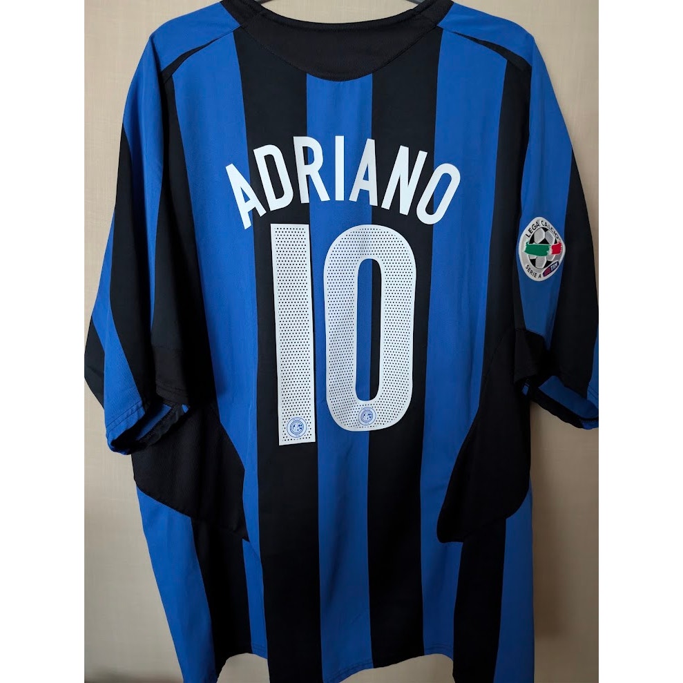 Inter Milan 2005-06 home Adriano jersey, vintage Nike, men's XL