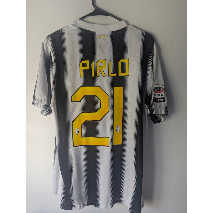Juventus 2011–12 Home Pirlo Authentic Jersey – Men’s Large | Serie A Patched Nike Shirt