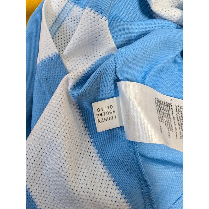 Argentina 2010 Home Lionel Messi #10 Jersey Mens XL adidas World Cup Fully Patched