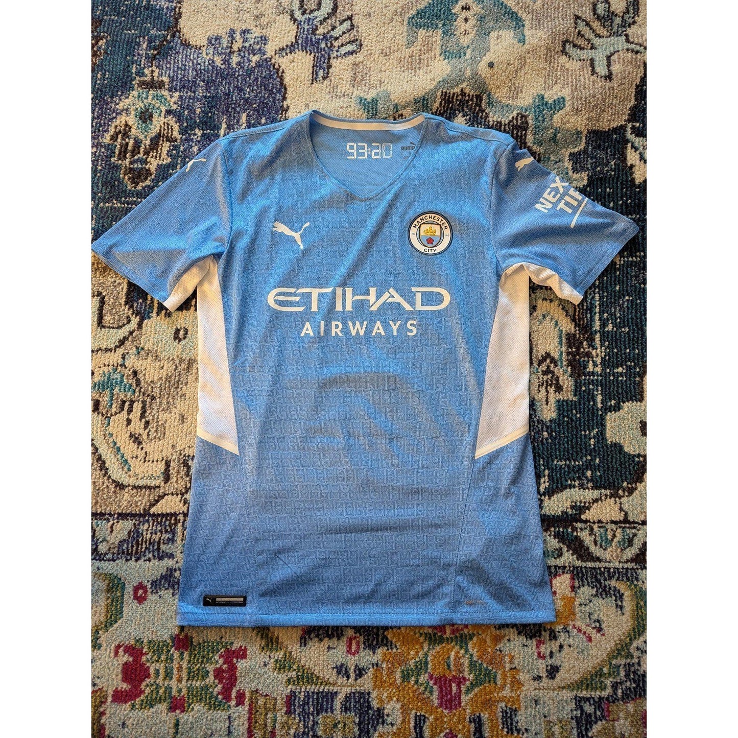 Manchester City 2020-21 Home Phil Foden Jersey - Men's XL - Player Version