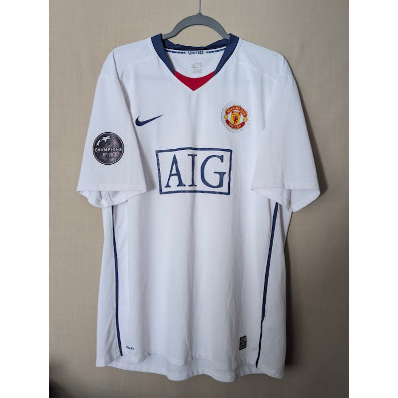 Manchester United 2008-09 Away Cristiano Ronaldo #7 Jersey Mens 2XL Nike AIG Vintage