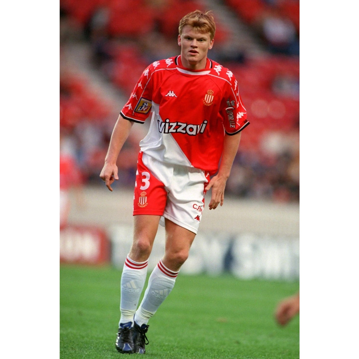 AS Monaco 2000/01 Home Jersey - Men's XL