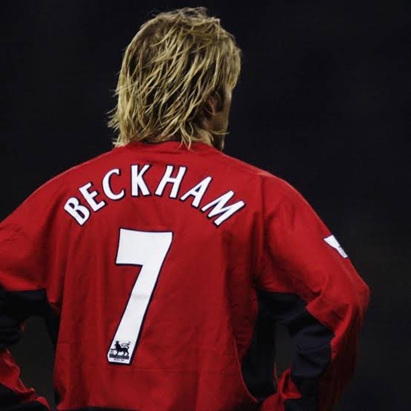 Manchester United 2002-03 Home David Beckham #7 Jersey Mens XXL Nike EPL Fully Patched
