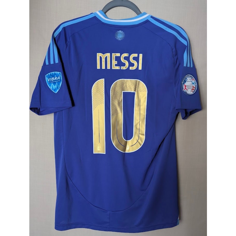 Argentina 2024 Away Lionel Messi Jersey Men's Medium Copa America Fully Patched