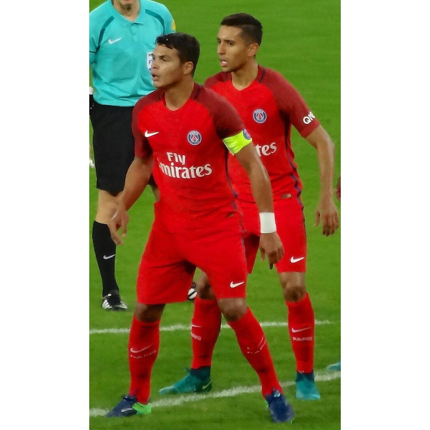 PSG 2016-17 Away Thiago Silva Jersey - Men's Large