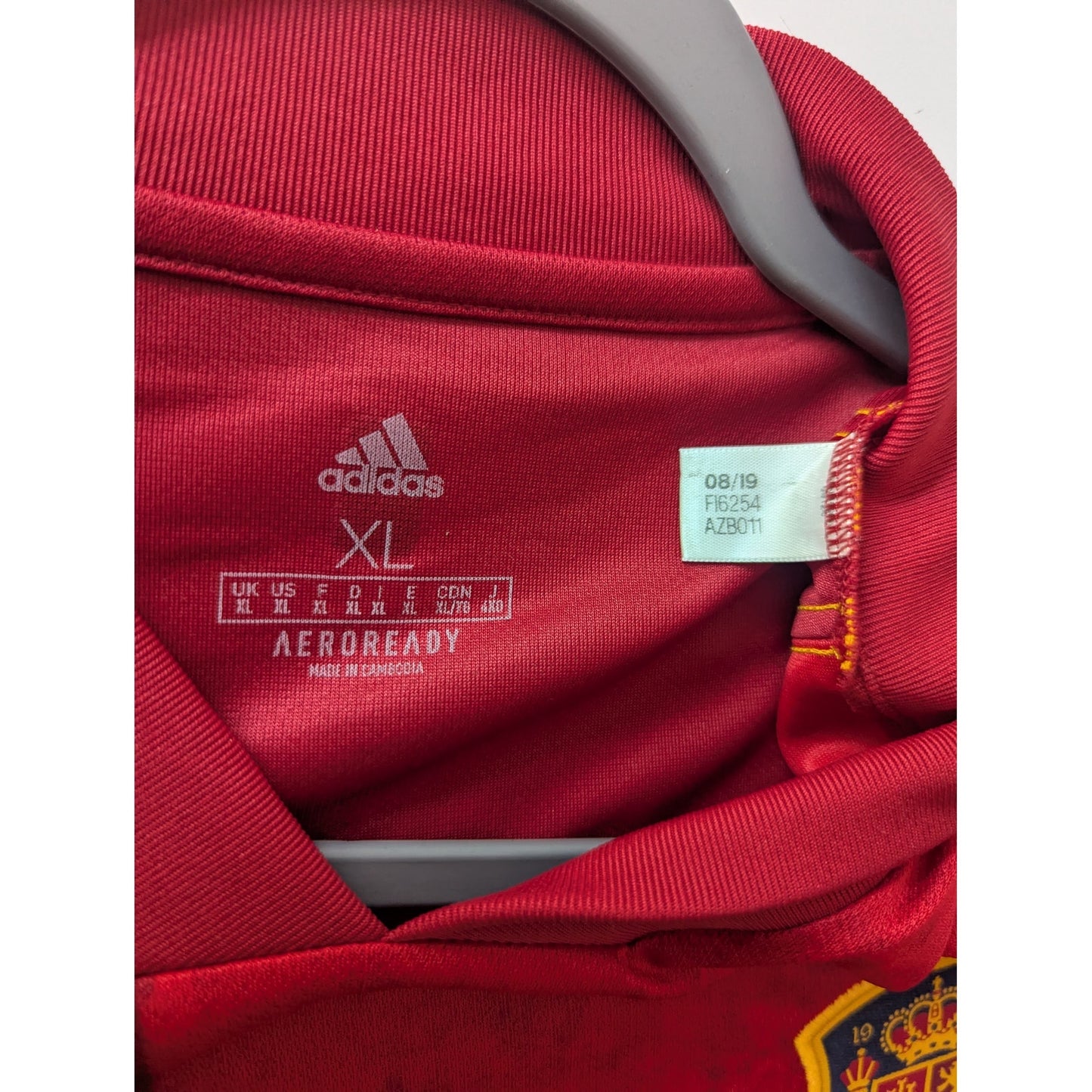 Spain 2020 Home Busquets Jersey - Men's XL