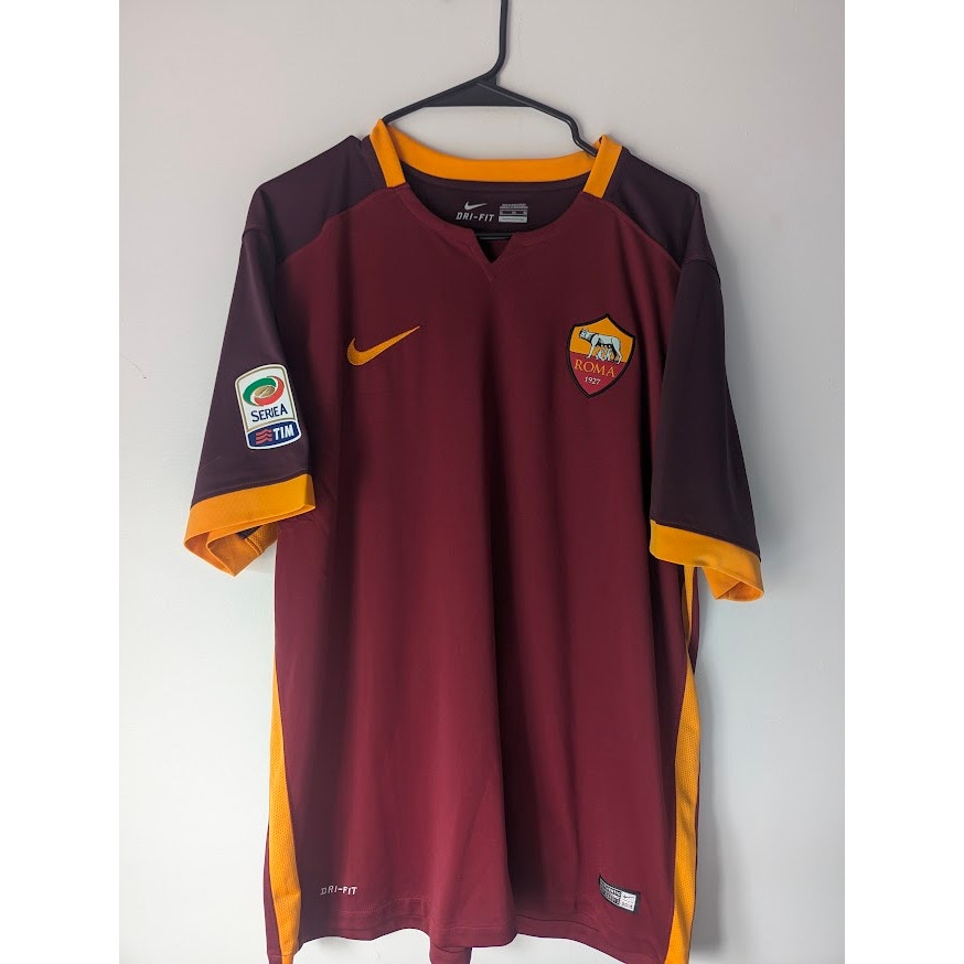 AS Roma 2015–16 Home Totti Authentic Jersey – Men’s XL | Nike Football Shirt