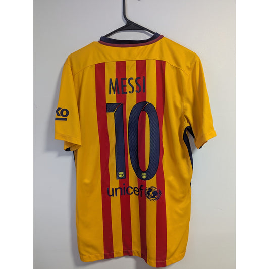 FC Barcelona 2015-2016 Away Lionel Messi Jersey - Men's Medium (658785-740)
