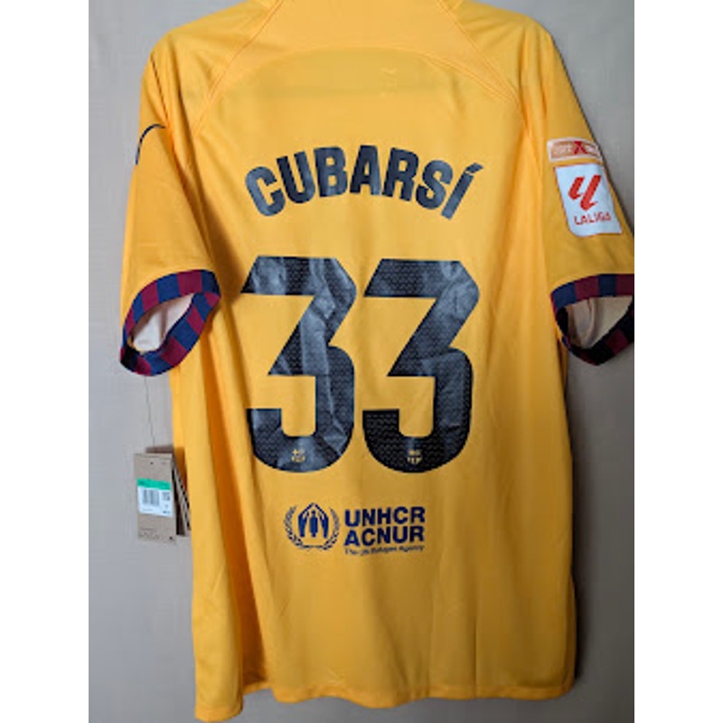 FC Barcelona 2023-24 Fourth Pau Cubarsi #33 Jersey Mens XL Nike LaLiga New With Tags