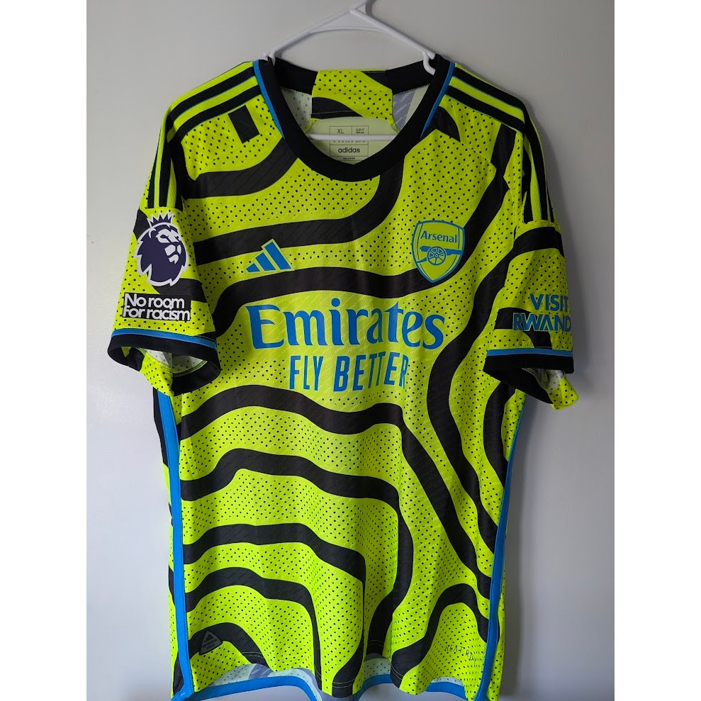 Arsenal 2023–24 Away Saliba HEAT.RDY Jersey – Men’s XL | Player Version Football Shirt