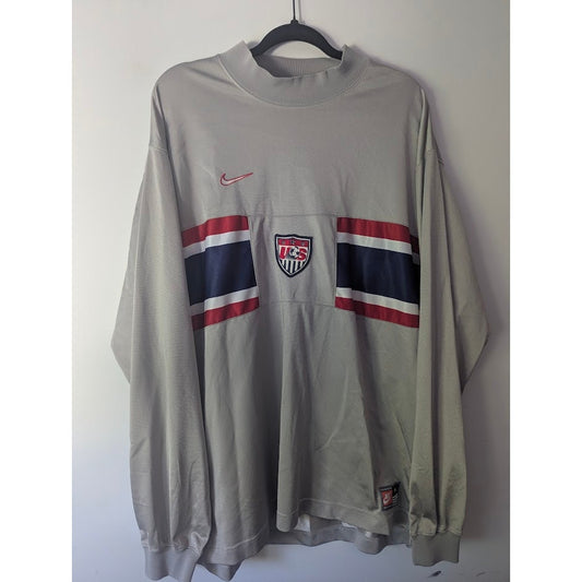 USA 1995 Goalkeeper Jersey Men’s XL Long Sleeve Vintage Soccer Shirt Gray