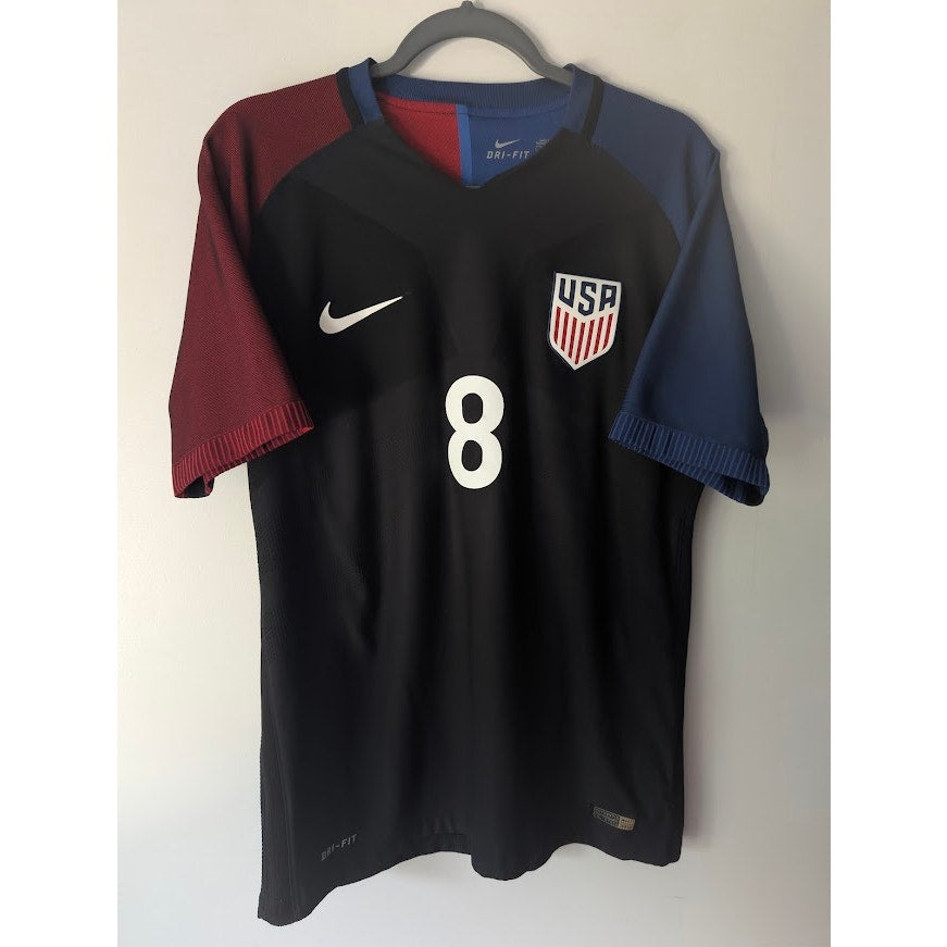 USA 2016 Away Clint Dempsey #8 Jersey Mens Large Nike Vapor Match Authentic Player Version