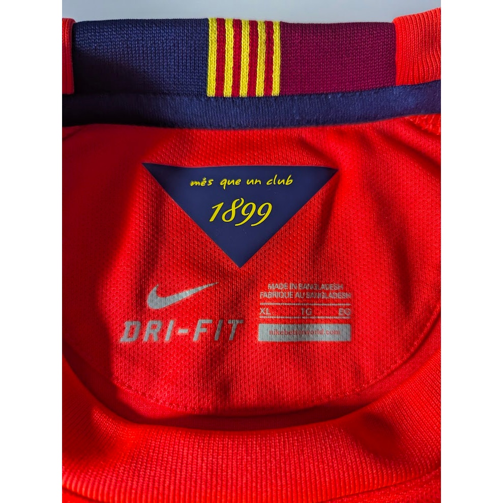 FC Barcelona 2014-15 Xavi Away Jersey Men’s XL Nike Treble Season Soccer Shirt