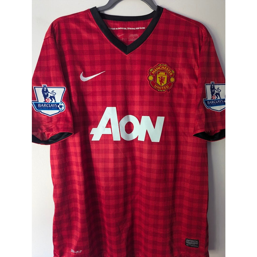 Manchester United 2012–13 Home Chicharito Jersey – Men’s Large | EPL Fully Patched Nike Shirt