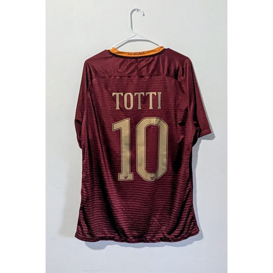AS Roma 2016-2017 Home Francesco Totti Jersey - Men's XL - Derby Edition