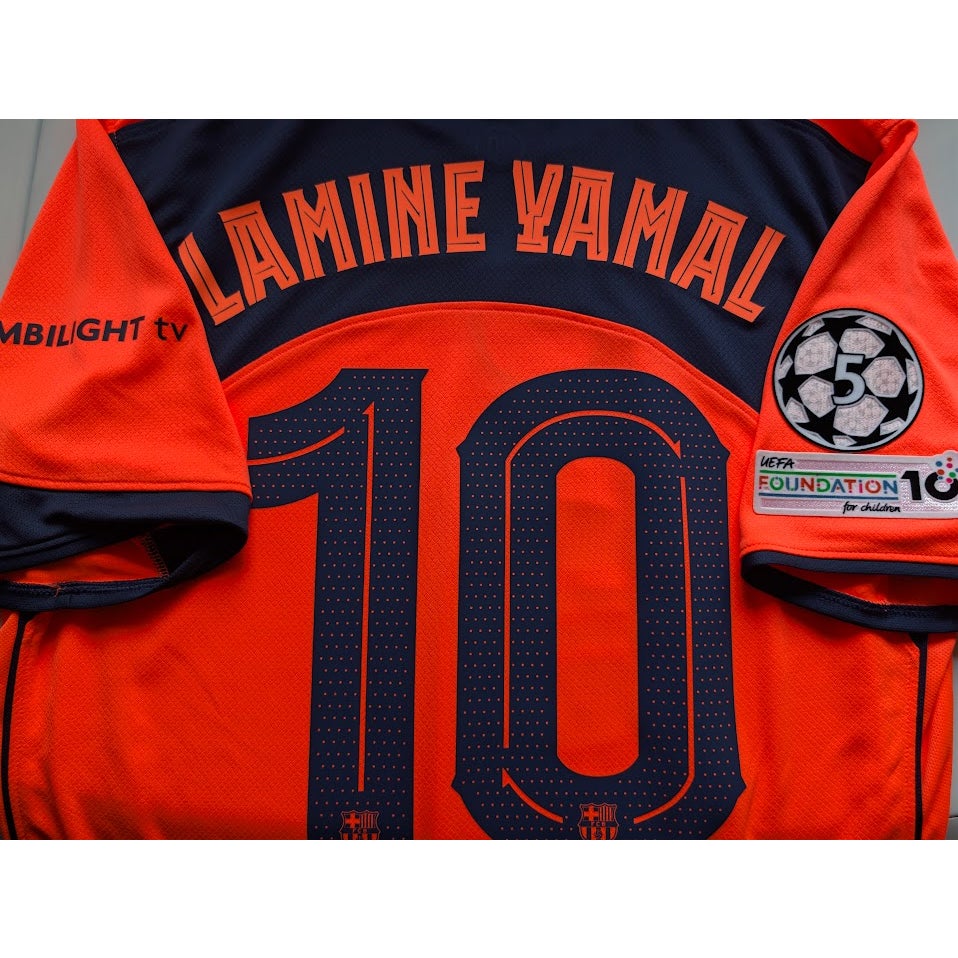 FC Barcelona 2025 26 Third Lamine Yamal 10 Jersey Mens Large Nike UCL NWT