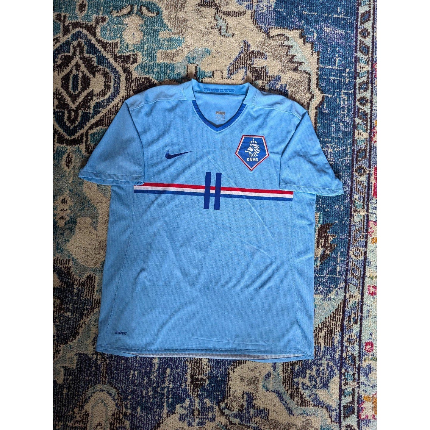 Netherlands 2008 Away Robben Jersey - Men's Large