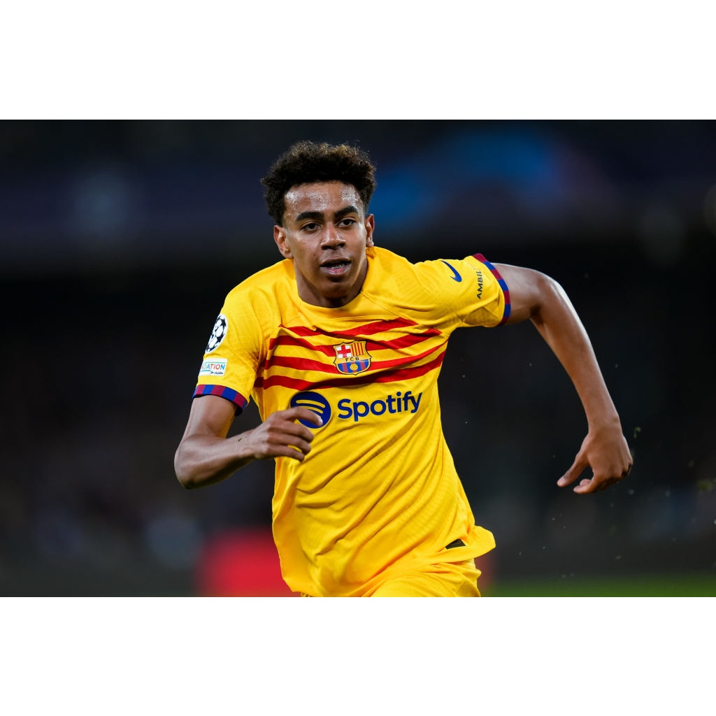 FC Barcelona 2023–24 Fourth Lamine Yamal Jersey – Men’s Large | Authentic UCL Fully Patched Nike Shirt NWT
