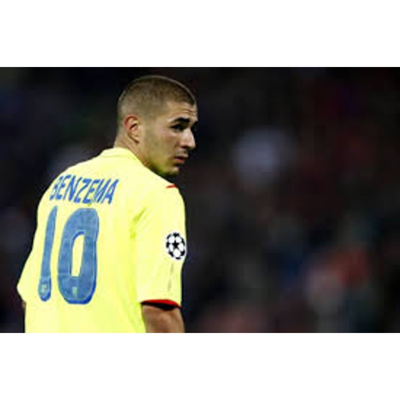 Lyon 2008–09 Third Benzema Jersey – Men’s XXL | UCL Fully Patched Umbro Shirt
