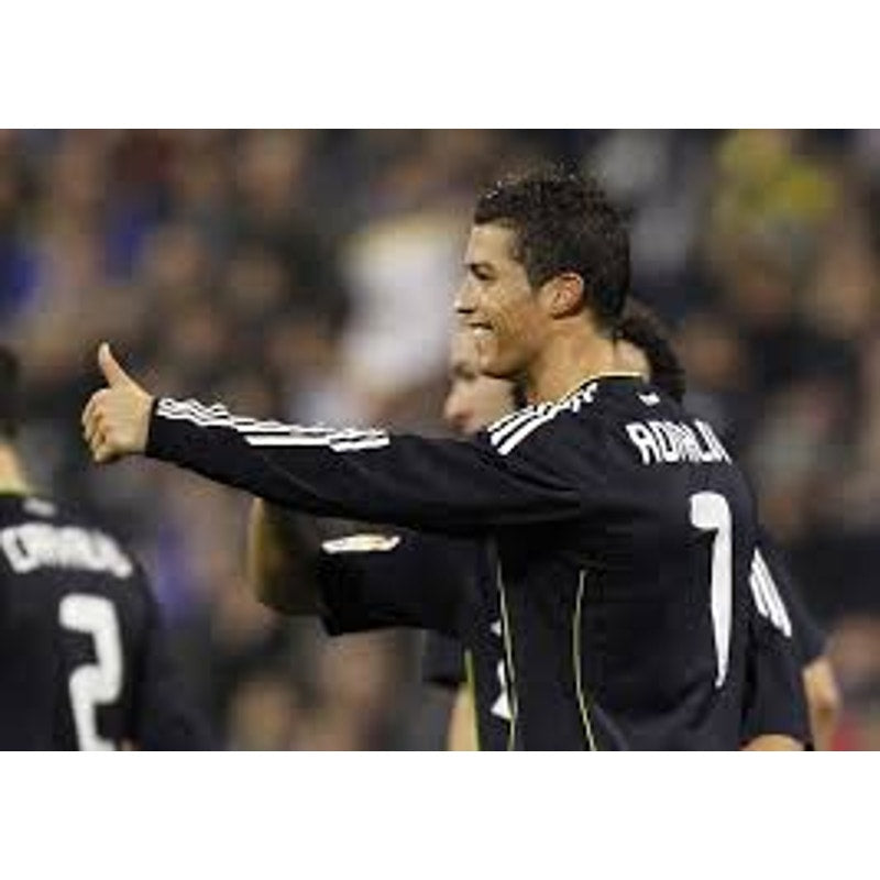 Real Madrid 2010-11 Away Cristiano Ronaldo Jersey Men’s Large Adidas UCL Fully Patched