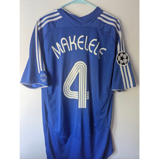 Chelsea 2006-08 Claude Makelele Home Jersey Men’s XL Adidas UCL Soccer Shirt