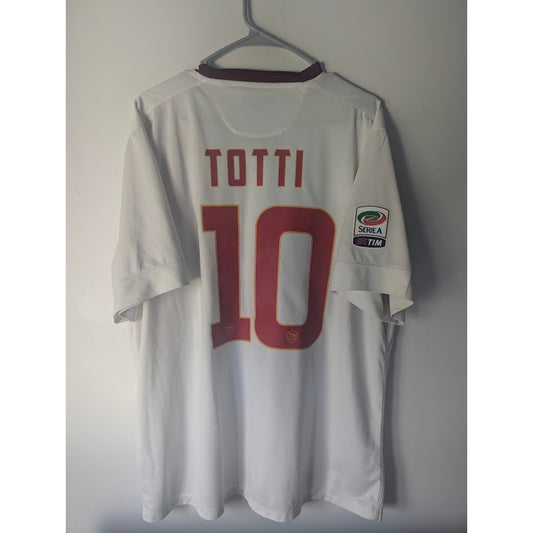 AS Roma 2014–15 Away Totti Jersey – Men’s 2XL | Serie A Patched Nike Shirt