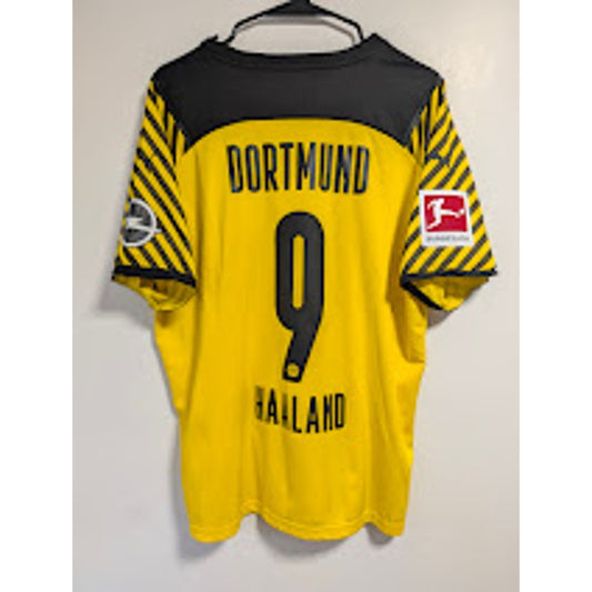 Borussia Dortmund 2021-22 home Erling Haaland jersey, Puma, men's XL