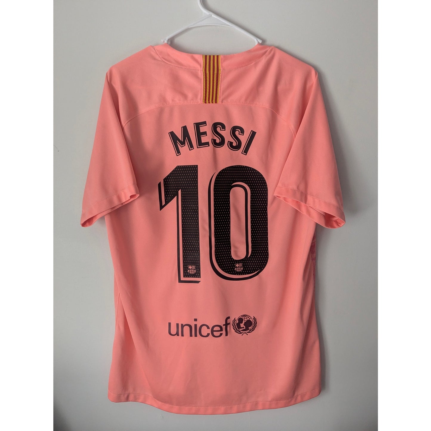 FC Barcelona 2018–19 Third Lionel Messi Jersey – Men’s Large