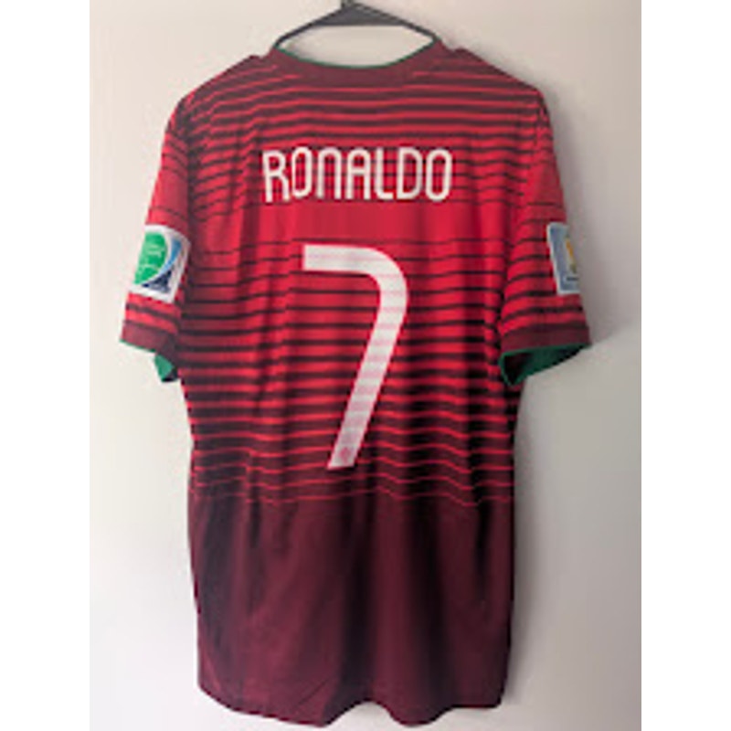 Portugal 2014 Home Cristiano Ronaldo Jersey Men’s Large Nike World Cup Shirt