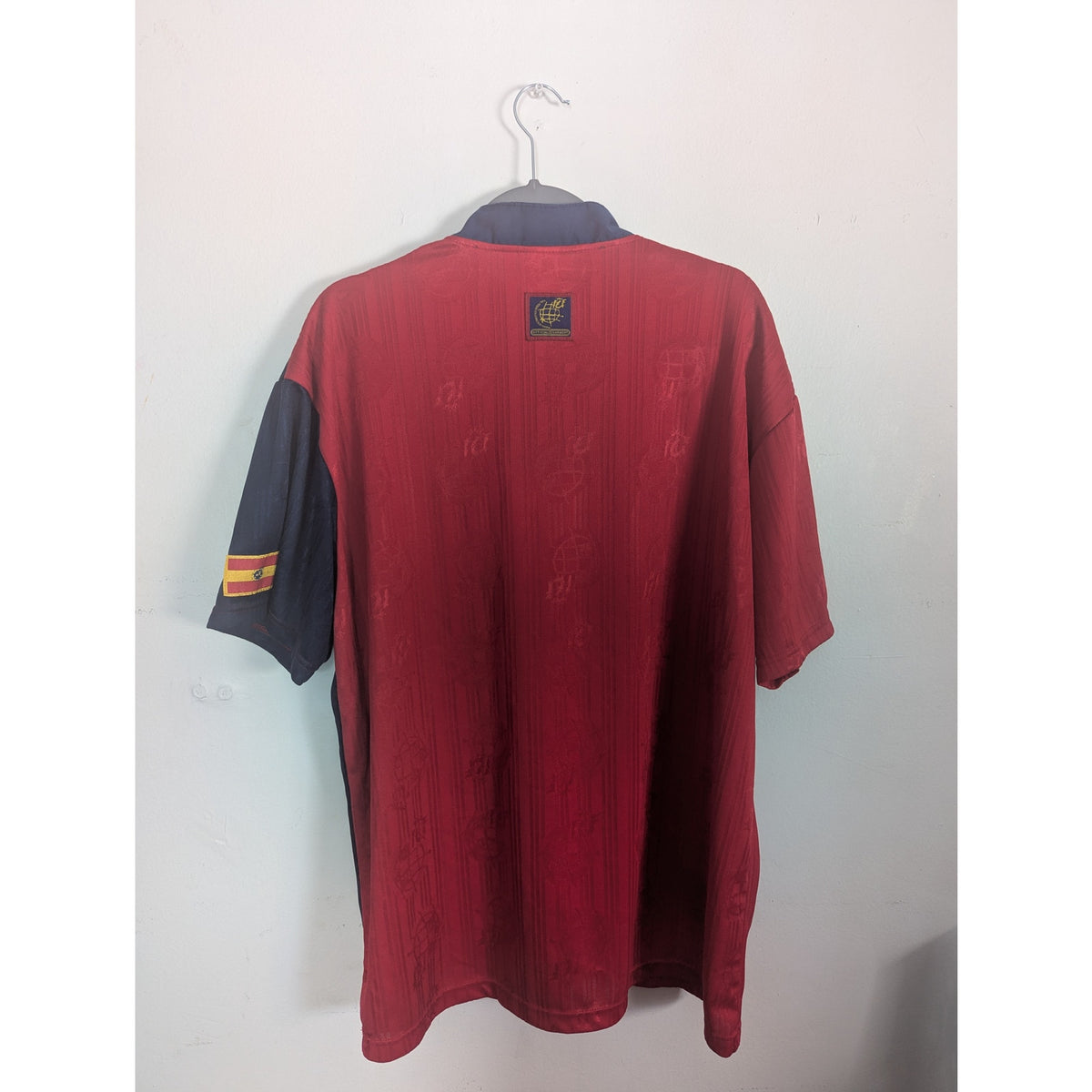 Spain 1996 Home Vintage Jersey Men’s XL Authentic Adidas Euro Soccer Shirt