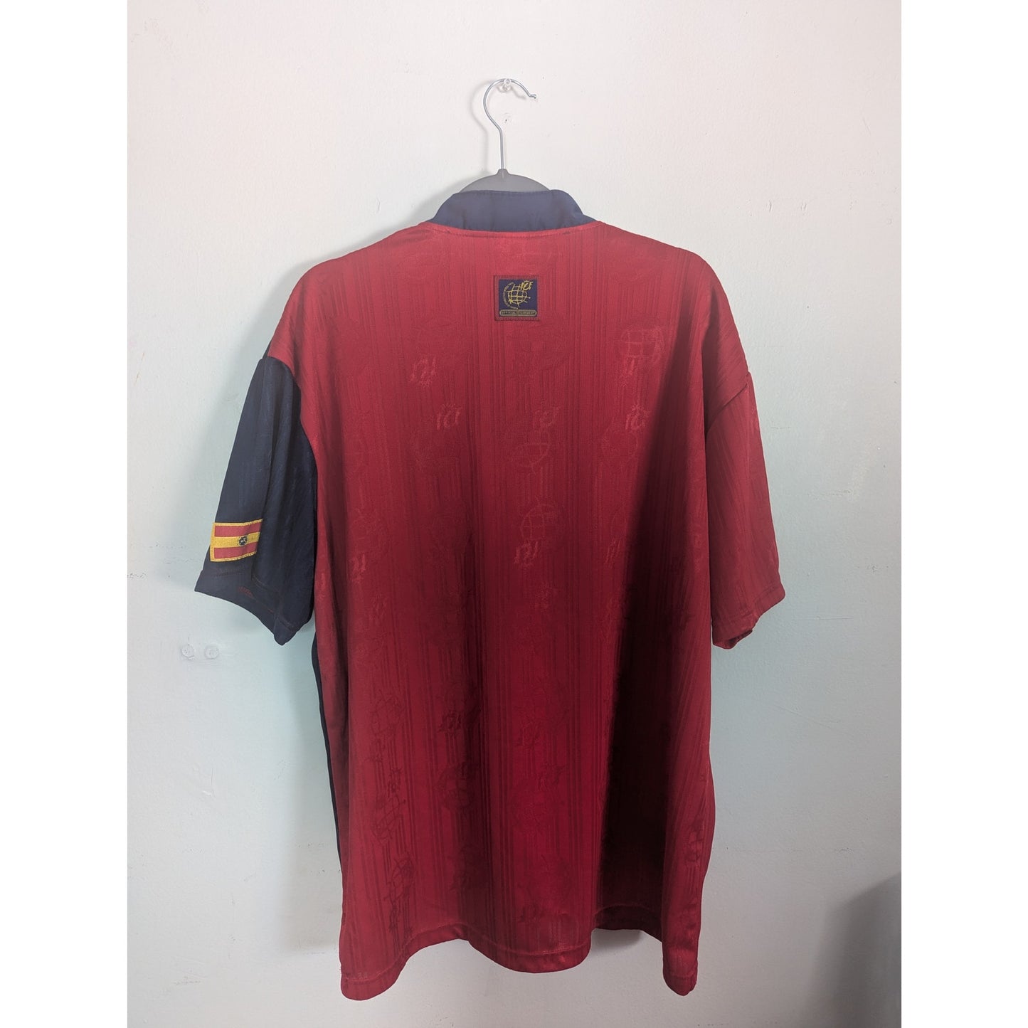 Spain 1996 Home Vintage Jersey Men’s XL Authentic Adidas Euro Soccer Shirt