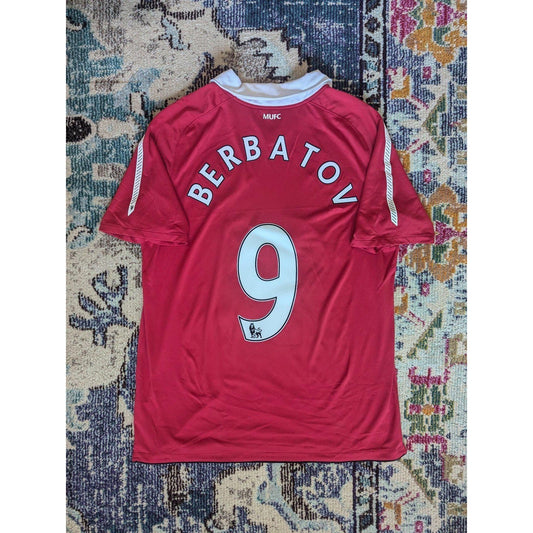 Manchester United 2010-11 Home Berbatov Jersey Men’s XL Iconic AON Era Nike Kit