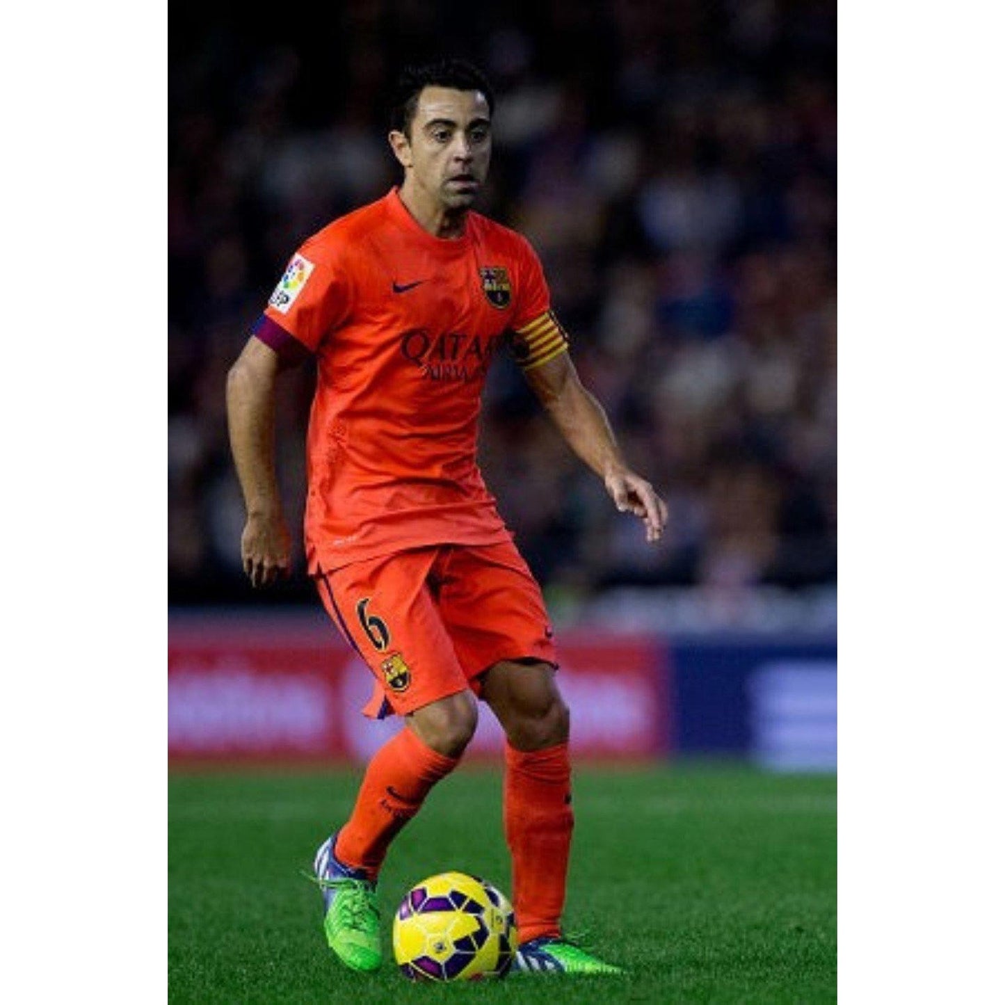 FC Barcelona 2014-15 Xavi Away Jersey Men’s XL Nike Treble Season Soccer Shirt